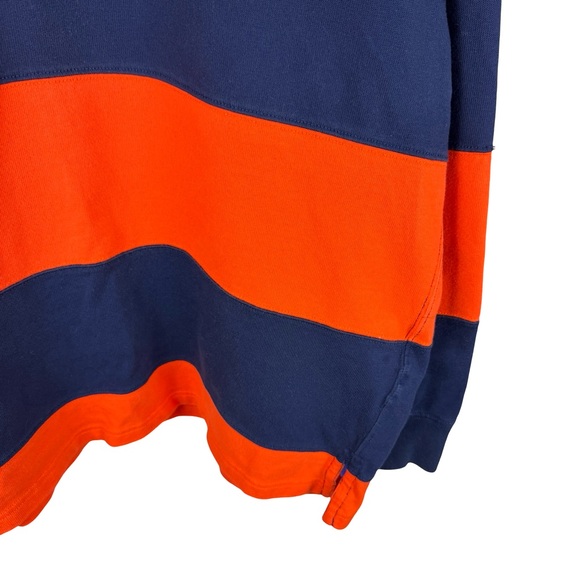 Mens 2000s Polo Ralph Lauren Rugby Orange Blue Kanye Polo Shirt Size L - Picture 4 of 9
